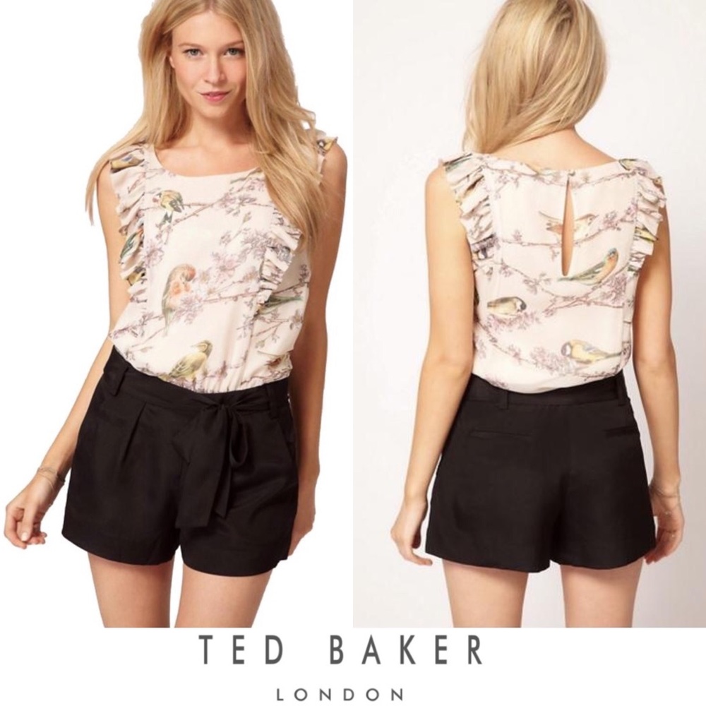 🌿SOLD🌿Ted Baker | Floral Bird Print Romper